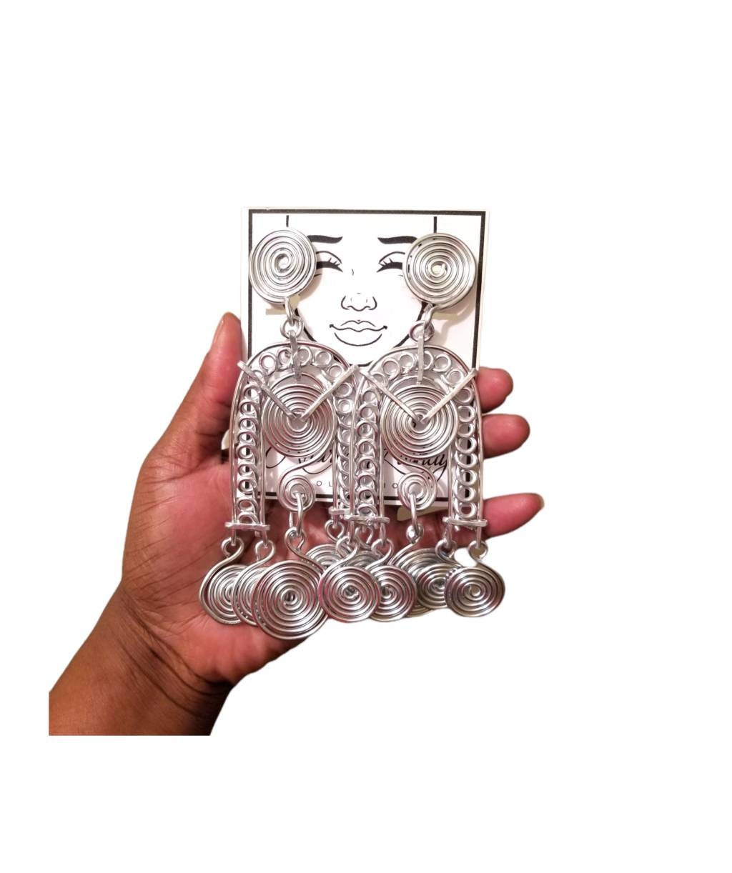 Egyptian Goddess earrings( light yellow gold), Statement Earring, Boho Drop Earrings, gift ideas, gold earrings, unique earrings