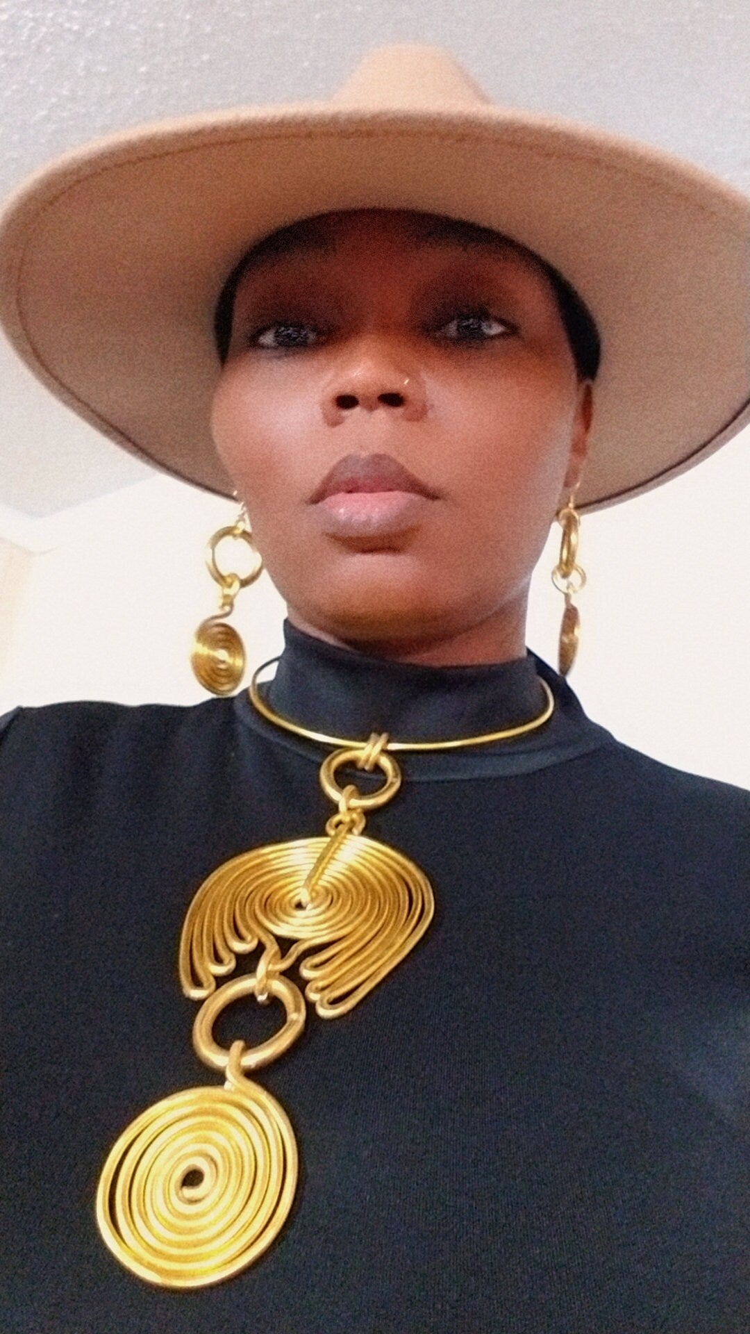 Deep Yellow Gold Sundance Necklace Statement necklace African necklace gift ideas