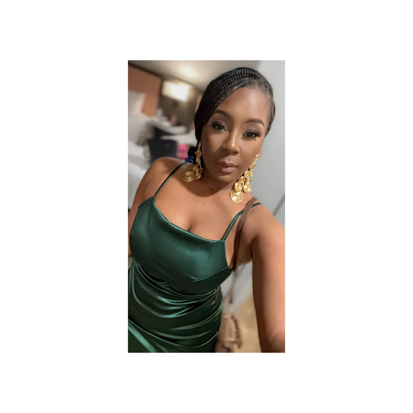 Gold Large African Disc earrings Gold Statement Earrings Boho Earrings gift ideas juneteenth