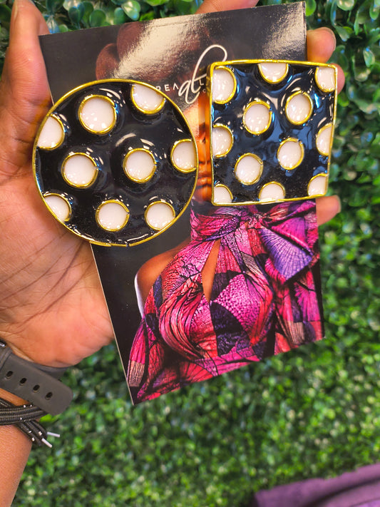 Polka Luxe Statement earrings