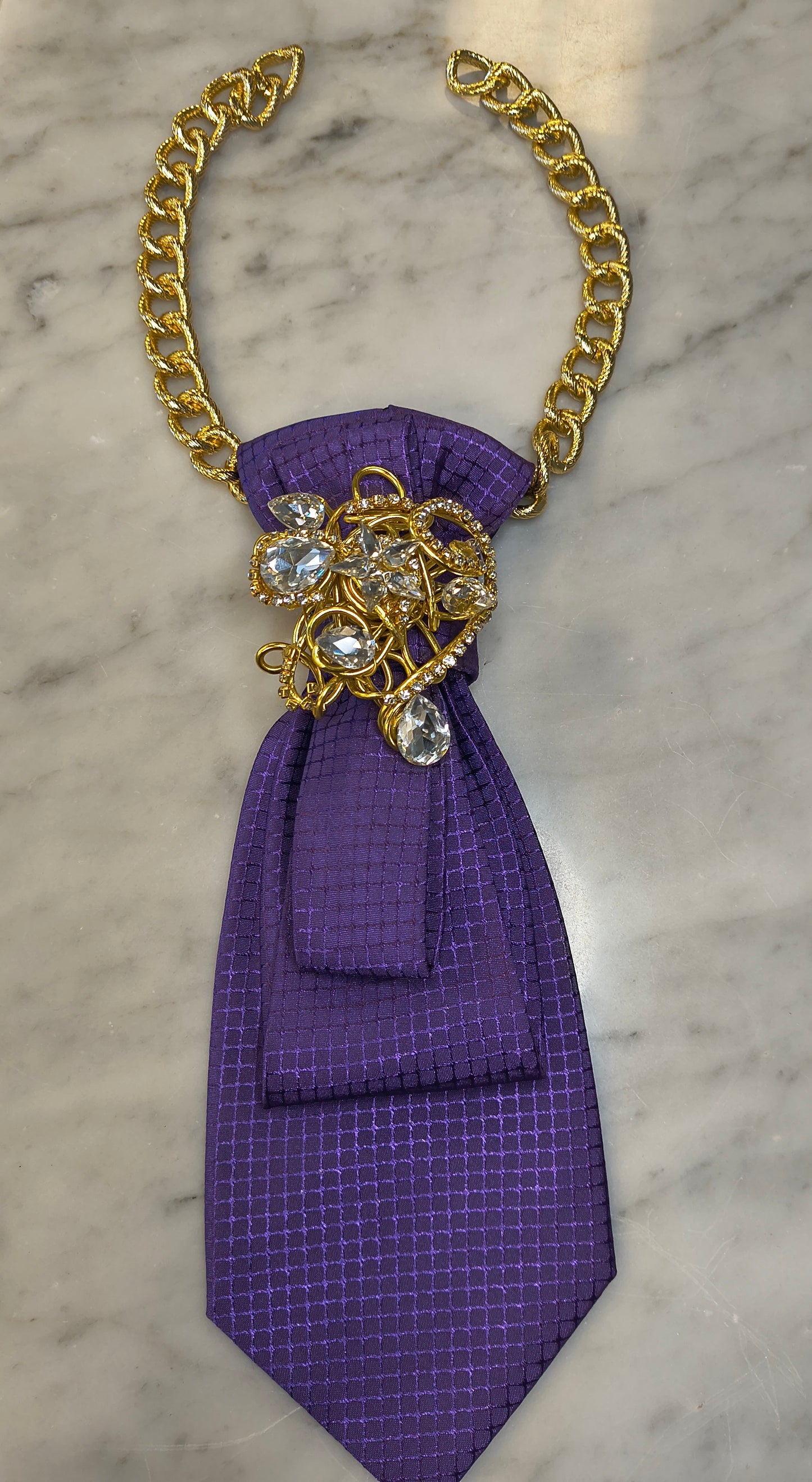 Purple necktie