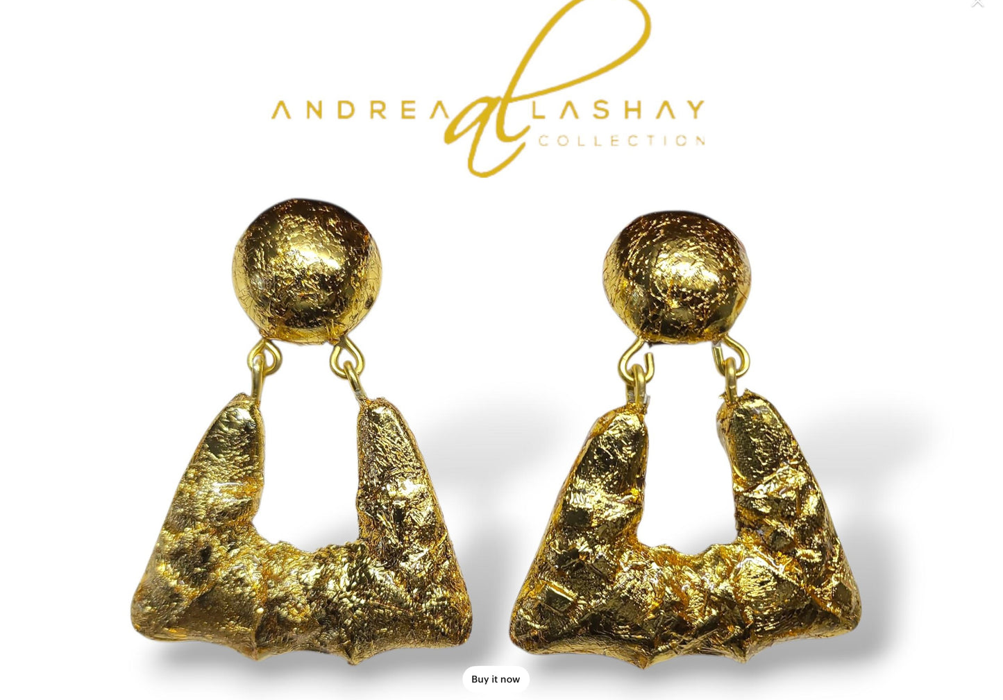 Bamboo Statement earrings(yellow gold)