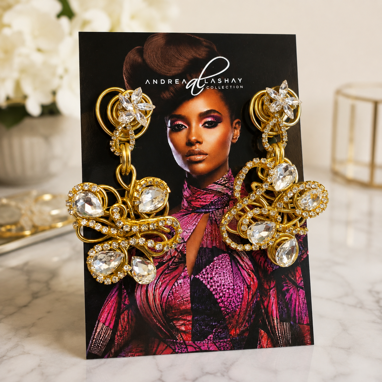Drop Haute Mess diamond earrings