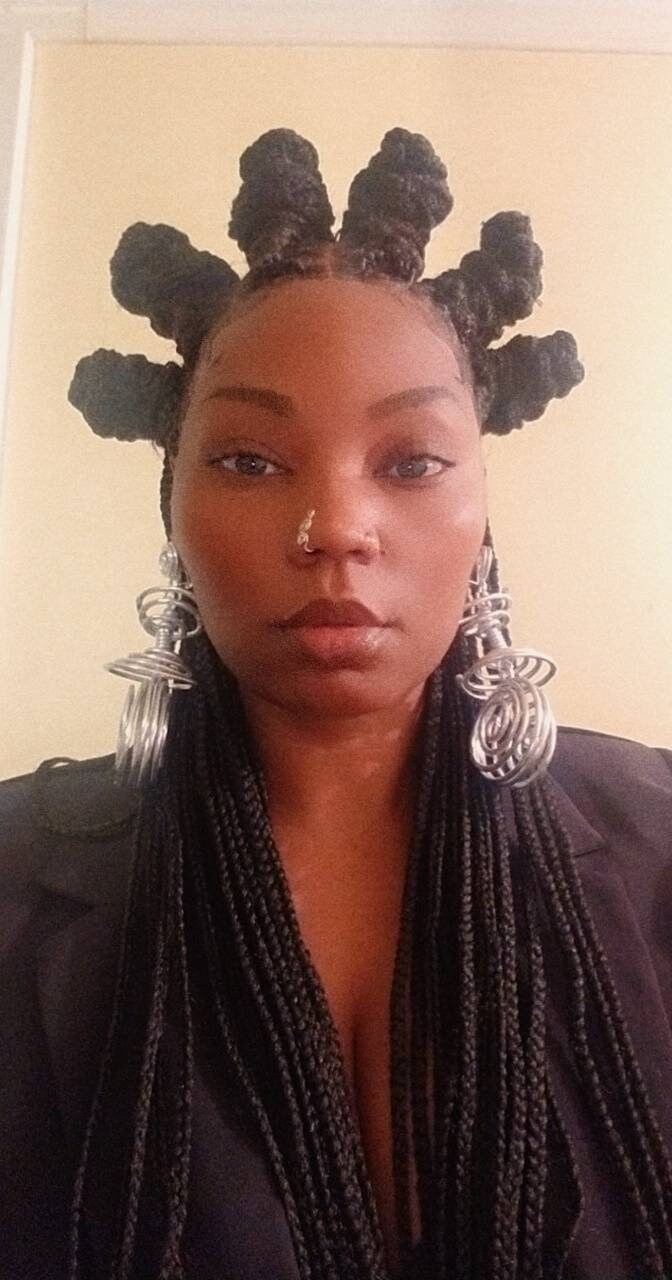 Bold Spiral Statement Earrings: Afrocentric Boho Aluminum Jewelry