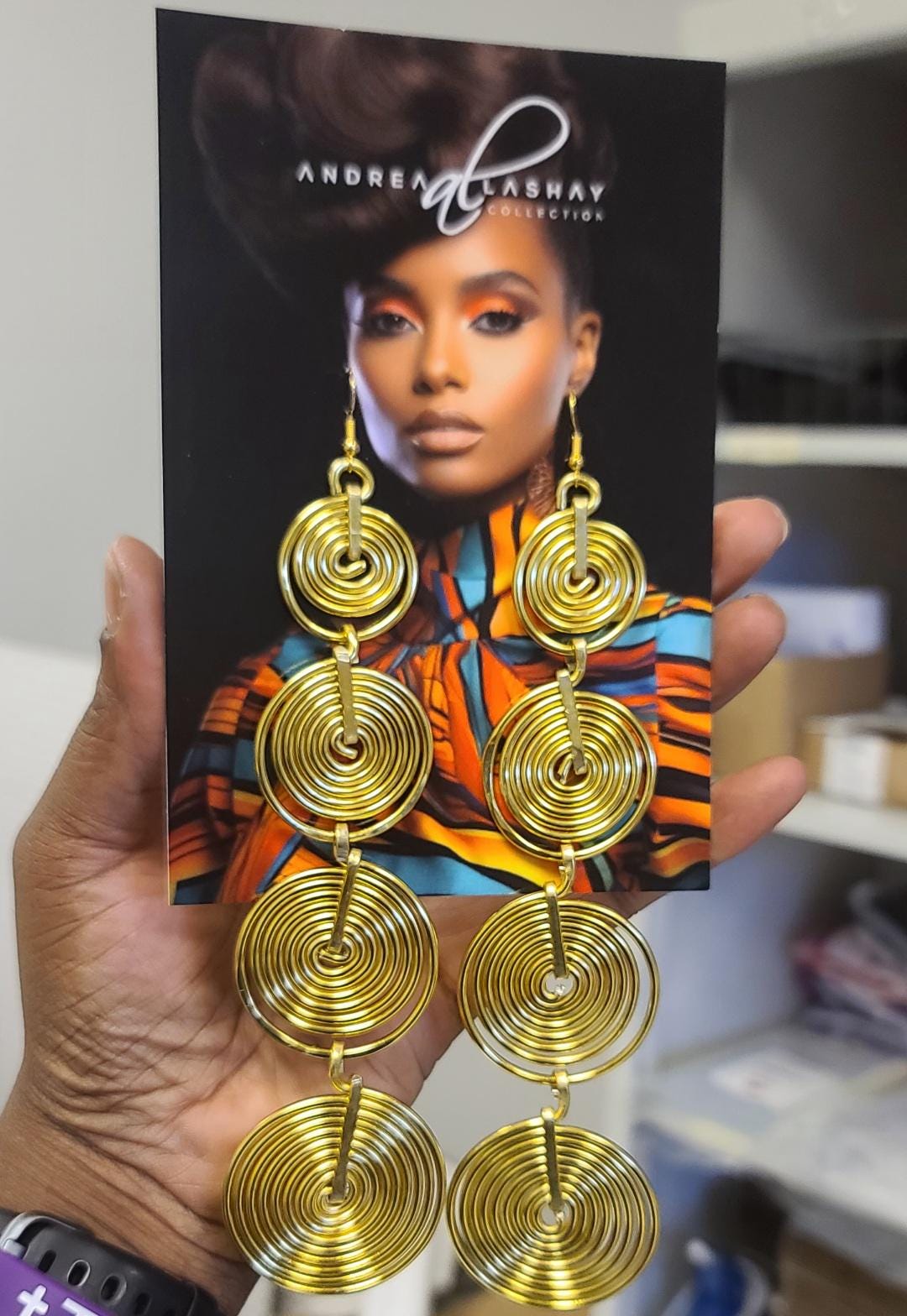 bohemian spiral earrings