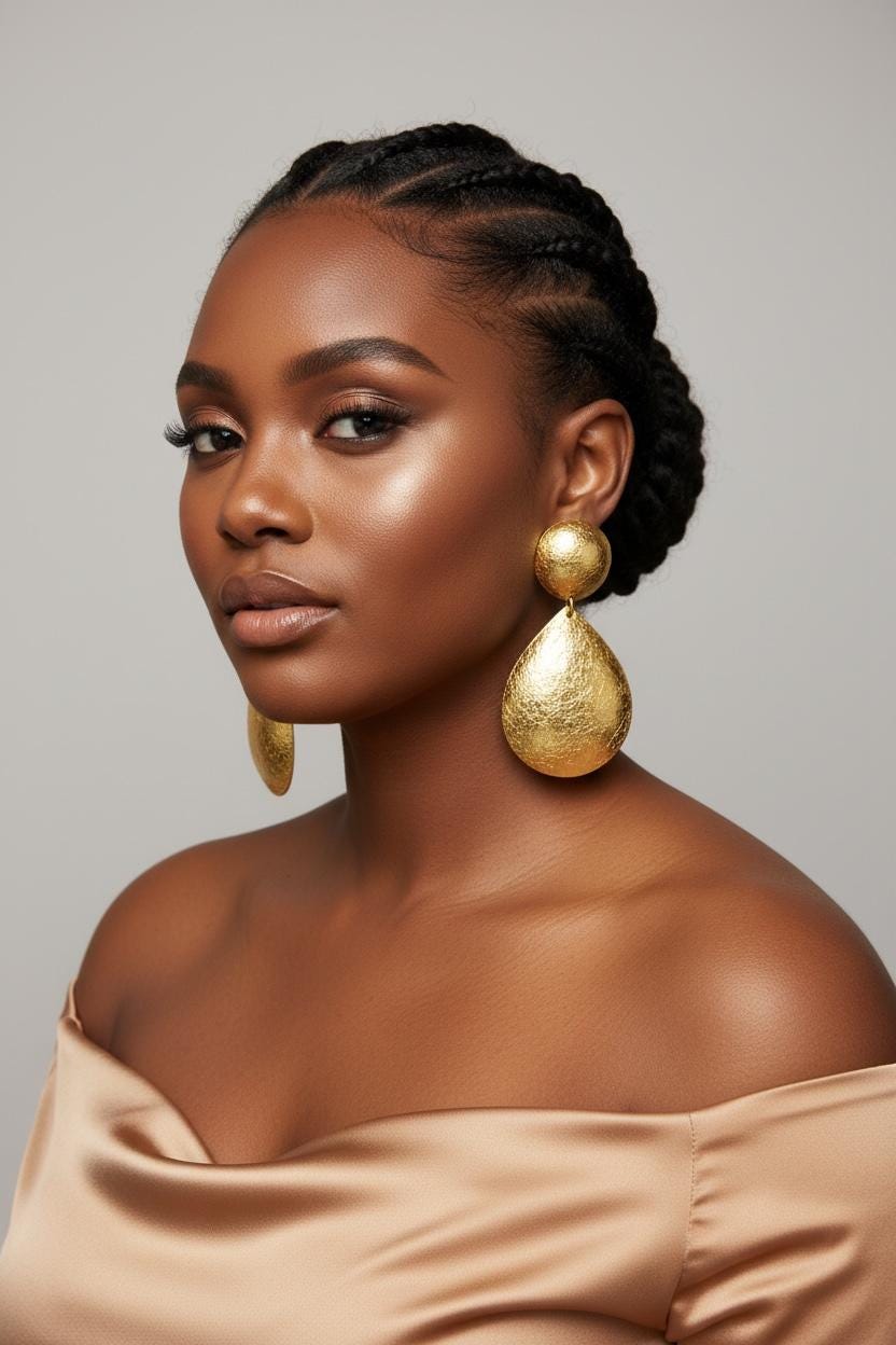 Teardrop Stud Earrings Gold,Statement Earrings, Limited Release