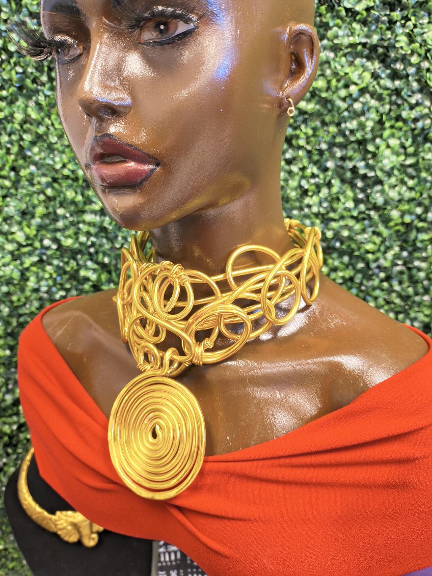 Haute Mess Statement necklace (yellow gold)