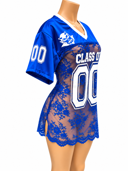 Blue lace Jersey