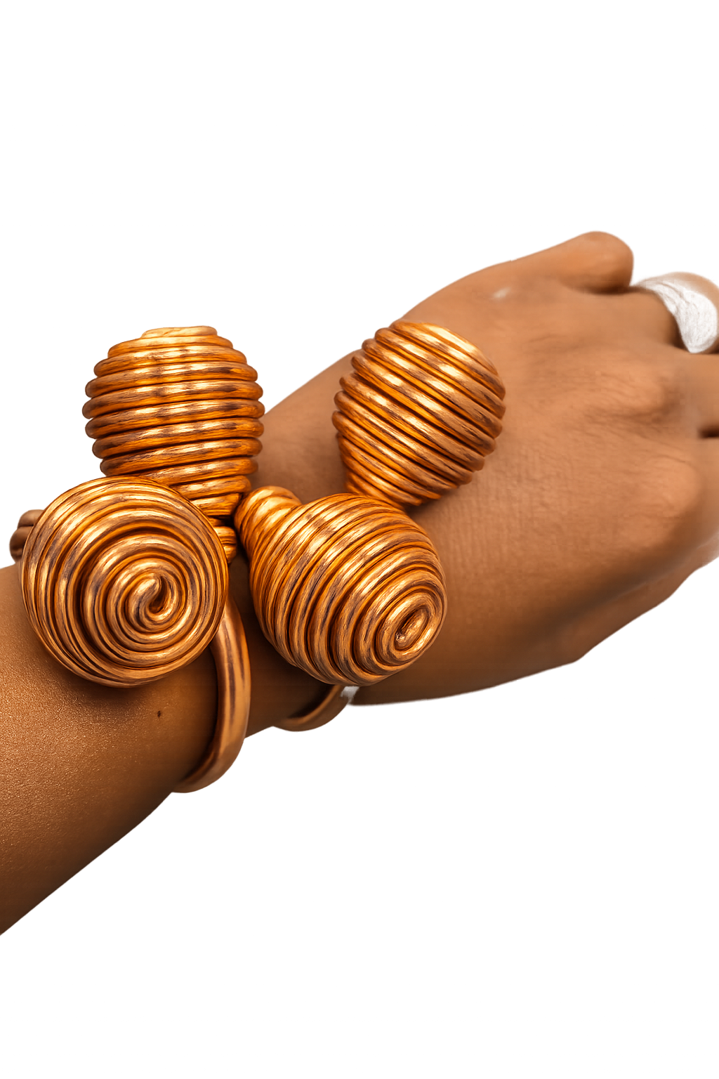Spiral Bracelet (copper colored) aluminum