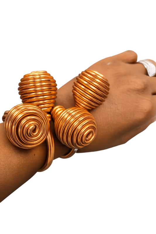 Spiral Bracelet (copper colored) aluminum