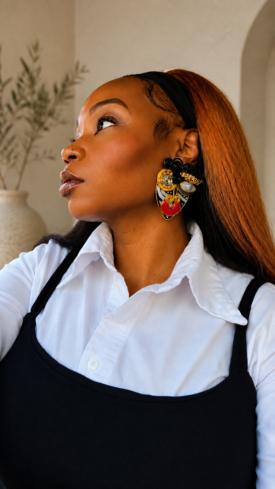 Rich Auntie Statement earrings
