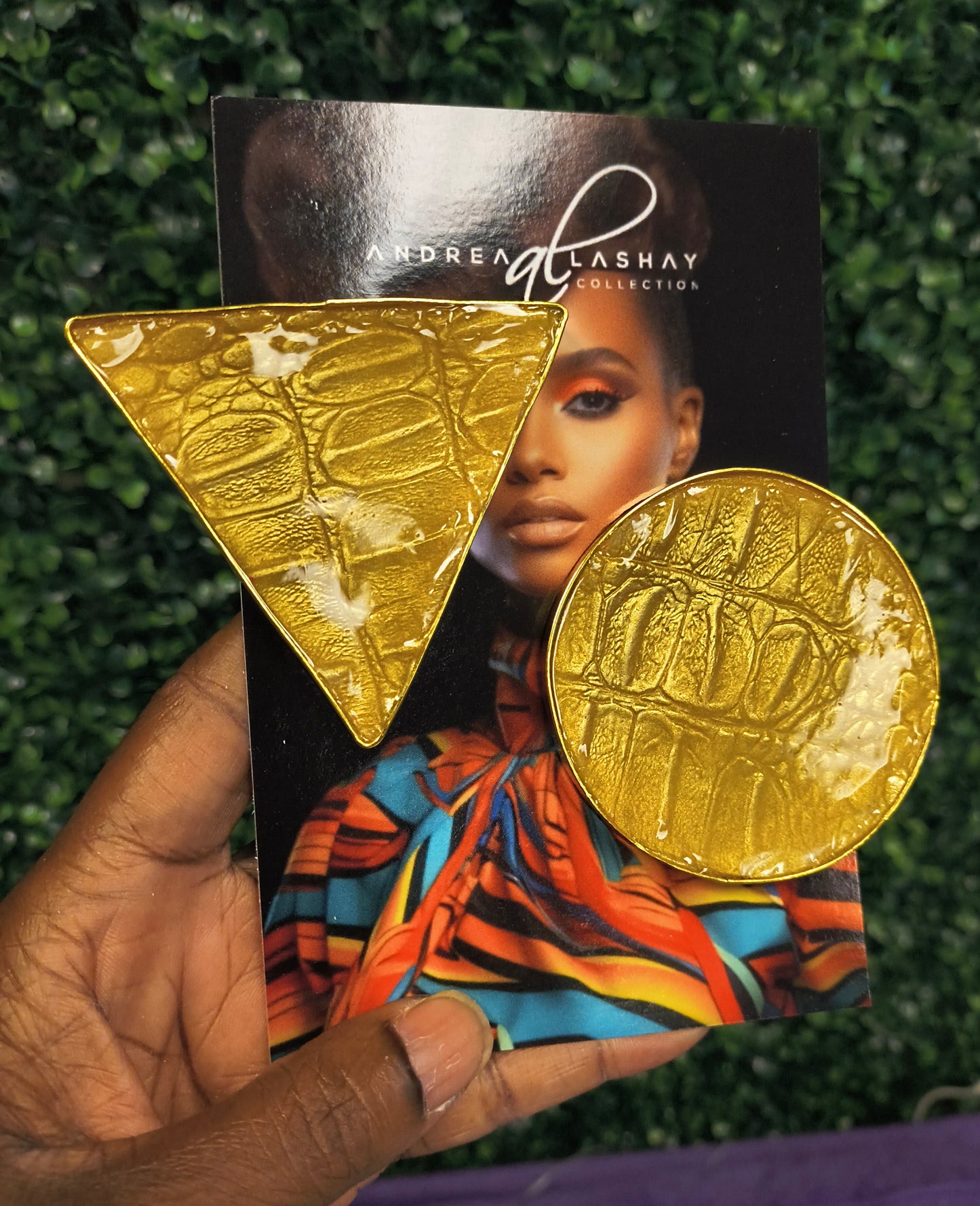 Gator earrings Mustard yellow